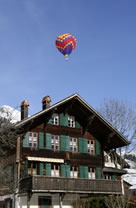 Airborne over Chateaux D'Oex